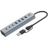  Conceptronic HUBBIES20G 7-Port USB 3.0 Hub, 5Gbps, USB-C x 3, USB-A x 4 Cijene