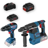 Bosch PROFESSIONAL 4-delni komplet orodja GSR 18V-50 + GBH 18V-26 + PC 4Ah + PC 8Ah, 0615990N1X