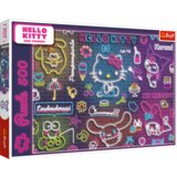Puzzle 500 - Neon Hello Kitty Trefl 37523 | shoptok.hr