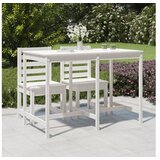  Vrtni stol bijeli 159 5 x 82 5 x 110 cm od masivne borovine | shoptok.hr