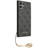 Guess GUHCS23LGF4GGR silikonski ovitek za samsung galaxy S23 ultra 5G - siv | Shoptok.si