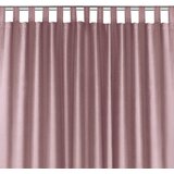  Curtain MILANA color pink style classic 10cm tab tops chenille 220x175 HOMEDE | shoptok.hr