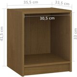 vidaXL noćni ormarići 2 kom boja meda 35,5x33,5x41,5 cm od borovine | shoptok.hr