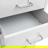 vidaXL mobilni ormarić za spise sivi 28 x 41 x 109 cm metalni | shoptok.hr