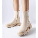 Gemre Beige insulated ankle boots Mombello | shoptok.hr