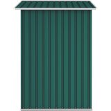 vidaXL vrtna lopa zelena 205x129x183 cm pocinkano jeklo | Shoptok.si