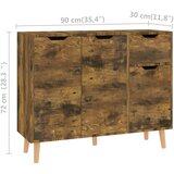 vidaXL Komoda boja dimljenog hrasta 90 x 30 x 72 cm od iverice | shoptok.hr