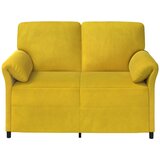 SOFA za dvije osobe Žuta 138 x 83 x 95 cm Baršun | Eponuda.ba