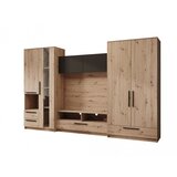 ADRK Dnevni borovak Male, crna/artisan - HRAST ARTISAN-CRNA | shoptok.hr