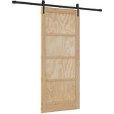  Klizna vrata ORKDAL Prirodna i crna 86 x 198,5 cm | shoptok.hr