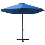  Vrtni suncobran s aluminijskom šipkom 460 x 270 cm plavi | shoptok.hr