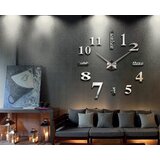  Zidni Sat samolepljivi 3D Srebrni T4311S | Eponuda.com