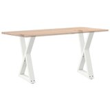  Noge jedilne mize 2 kosa Bela 60x(72-73,3) cm Jeklo | Shoptok.si