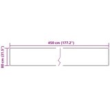  Tepih Print Krema 450 x 80 cm Poliester i PVC - Krema 80 x 450 cm | shoptok.hr