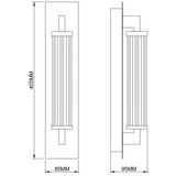 Zuma line 003064-034745 - led zidna lampa doria LED/8W/230V zlatna | Eponuda.com