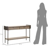 Mauro Ferretti Smeđi pomoćni stol od masivne jele 31x120 cm Toronto – | shoptok.hr