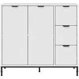  Kreveta Visoki sjaj bijela 89,5 x 33 x 82 cm Konstruirano drvo | shoptok.hr