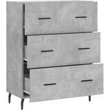  Komoda siva boja betona 69 5x34x90 cm od konstruiranog drva | shoptok.hr