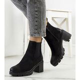 Gemre Black suede ankle boots with Svelte heels Cene