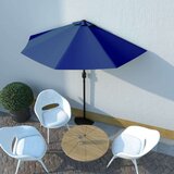  Senčnik z aluminijastim drogom moder 270x144x222 cm, (20965839) | Shoptok.si