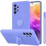Cadorabo Ohišje, združljiv s Samsungom v tekoči lahki vijolični barvi - zaščitni pokrov iz fleksibilnega silikona TPU z obročem, (20602774) | Shoptok.si