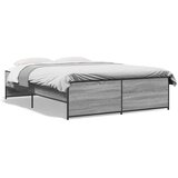  Okvir za krevet boja hrasta 140x190cm konstruirano drvo i metal | Eponuda.com