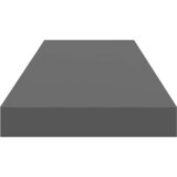  Plutajuće zidne police 4 kom sjajne sive 80 x 23,5 x 3,8 cm MDF | shoptok.hr