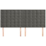  Uzglavlje tamno sivo 160x5x118/128 cm baršunasto | Eponuda.com