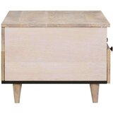 vidaXL Kava Stol s ladicama Bijelo 80 x 54 x 40 cm masivno drvo manga | shoptok.hr