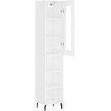  Visoka komoda bijeli 34,5x34x180 cm od konstruiranog drva | shoptok.hr