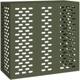 vidaXL Maslinasta Čelik 110 x 50 x 105 cm Pokrov za klima uređaj | shoptok.hr