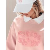 DStreet Bluza damska oversize z nadrukiem HAPIRES różowa | Shoptok.si