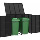  Kutija za smeće 2 pcs Crna 130 x 80 x 115 cm Polietilen | shoptok.hr