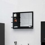 vidaXL Kupaonsko ogledalo crno 60 x 10,5 x 45 cm od iverice Cijene