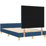  Krevetna konstrukcija s uzglavljem Plava 120 x 190 cm tkanina | shoptok.hr