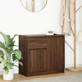 vidaXL Komoda s predalom rjavega hrasta 71x35x65 cm inženirski les Cene