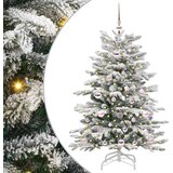 vidaXL Umetno Zložljivo Božično Drevo Bela 120 cm PE in PVC | Shoptok.si