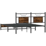  Okvir kreveta bez madraca boja hrasta 140 x 190 cm drveni | shoptok.hr