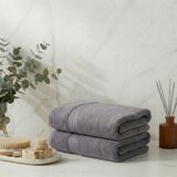  Check - Grey Grey Bath Towel Set (2 Pieces) Cene