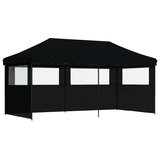 Šator za svadbe - šator za zabave Crna 292 x 580 x 315 cm Oxford tkanina - Crna s dvije bočne zidove Da | shoptok.hr