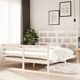The Living Store Posteljni okvir bel iz borovine 160x200 cm - Posteljni Okvir, (21531563) | Shoptok.si