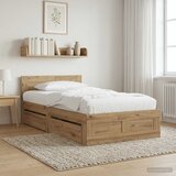  Krevetna konstrukcija 2 kom. Hrast artisan Konstruirano drvo | shoptok.hr