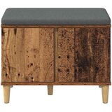  Klupa za hodnik s jastukom s vratima Staro drvo 60 x 38 x 46 cm | Eponuda.ba