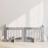  Vrata za pse z stojali 4 pcs Siva Sonoma 80 x 60 cm, (5000232745) | Shoptok.si