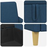  Set sofe s pohranom 2 pcs Plava Poliester | shoptok.hr