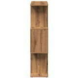 vidaXL Pregrada / regal za knjige 3 razina hrast 70x24x97 cm drveni | shoptok.hr