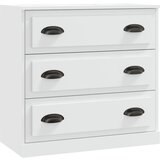 The Living Store Komoda bela 70x35,5x67,5 cm inženirski les - Komoda, (21503172) | Shoptok.si