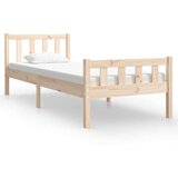  Posteljni okvir trden les 75x190 cm, (20904830) | Shoptok.si