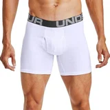 Under Armour UA Charged Cotton 6in Boxerjock 3 Pack, White - L, (20710540)