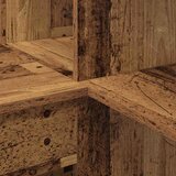  Kutni stol s policom Staro drvo 101,5 x 149,5 x 149,5 cm | shoptok.hr